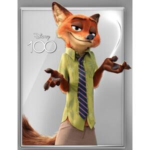 New Sealed Disney Zootopia Nick Wilde Pin 100th Anniversary